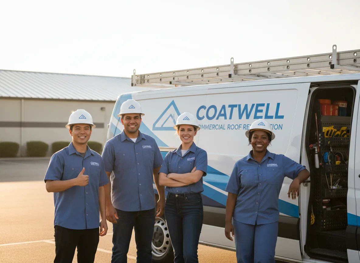 Commercial roof coating company in Clarksville, IA