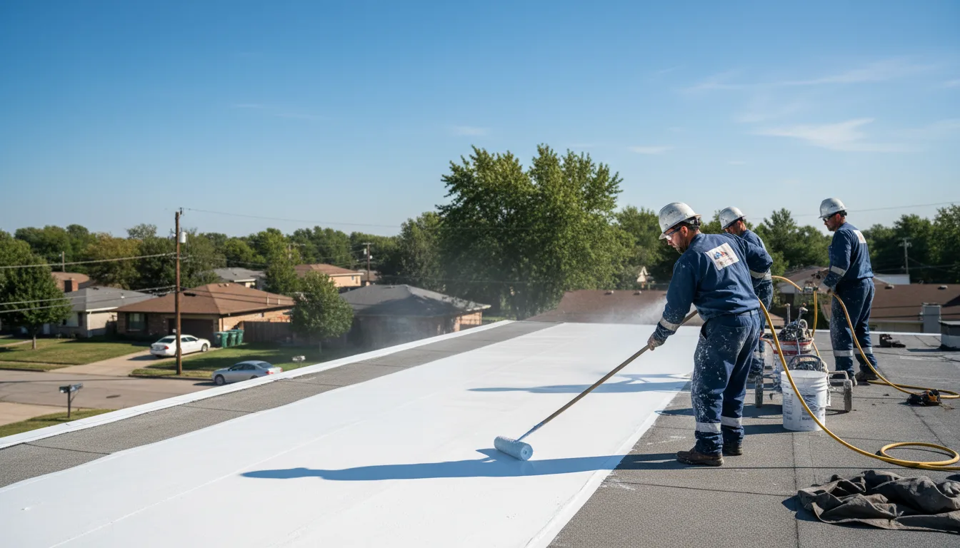 Commercial roof coating in Clarksville, IA near me